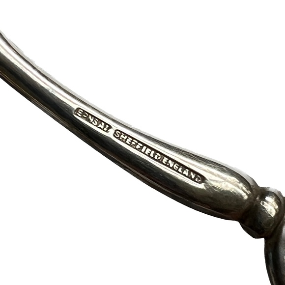 Vintage Tongs Pastry Dessert Salad All Purpose Shefield England EPNS A1 8" Long - Picture 6 of 8